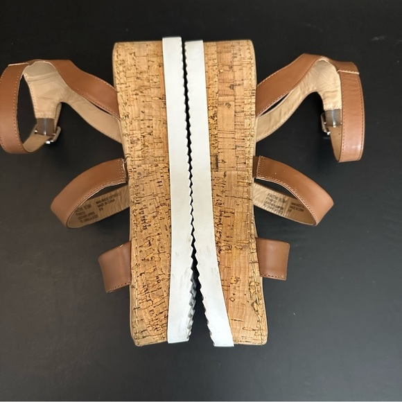 STEVE MADDEN FAITHI Brown Leather Ankle Strap Women’s Platform Sandals size 8.5 - Picture 9 of 12